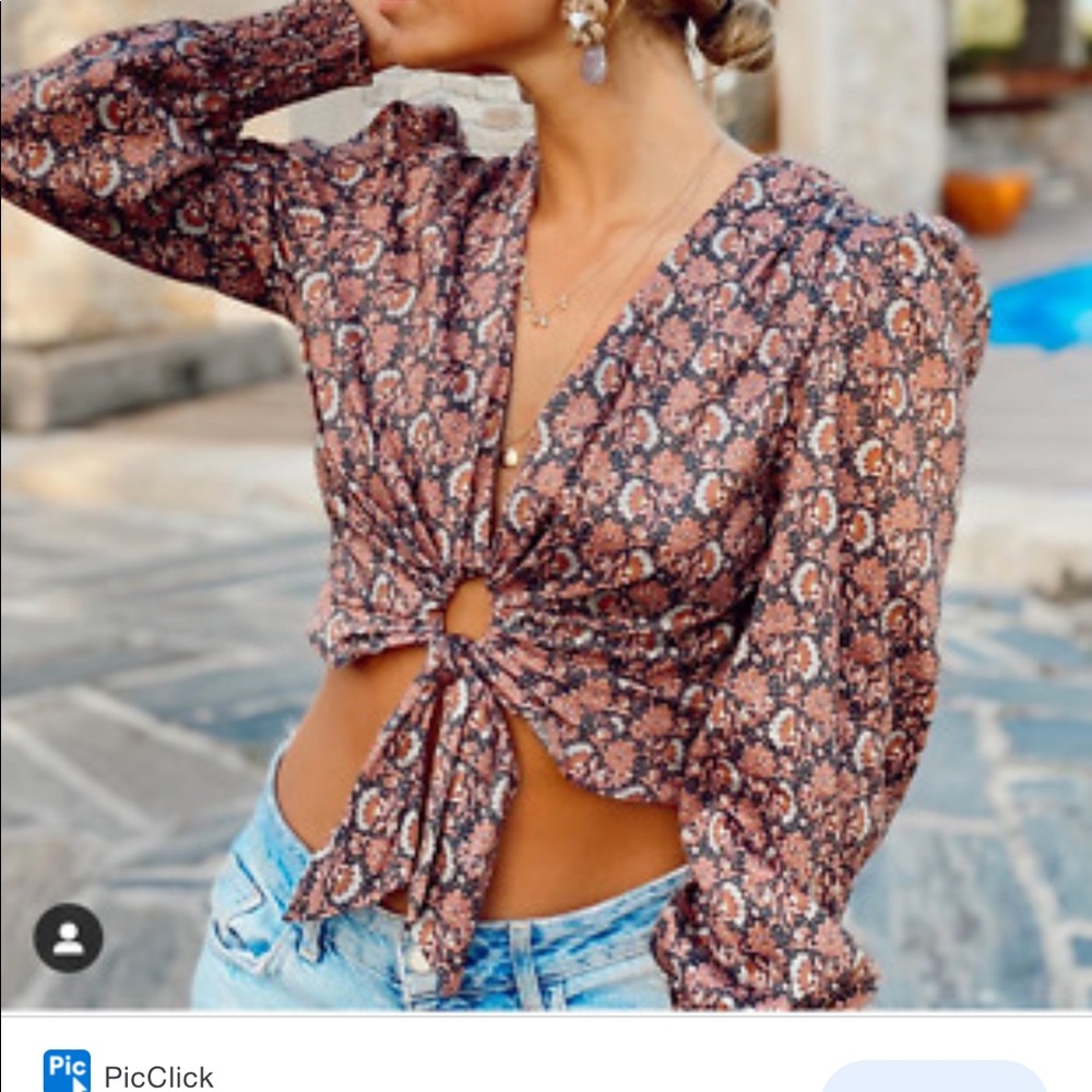 Zara cut out crop top